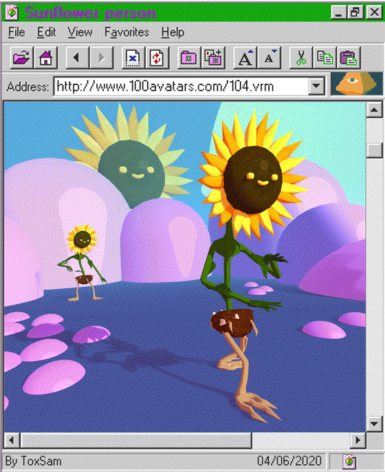 Sunflower person