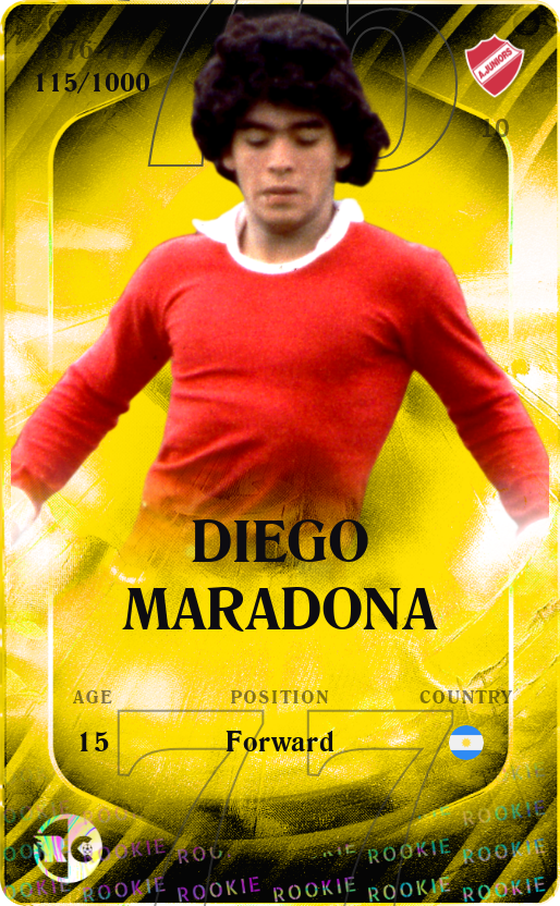 Diego Maradona 1976-77 • Limited 115/1000