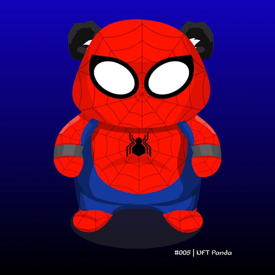 #005 NFT Panda - Spider-Man