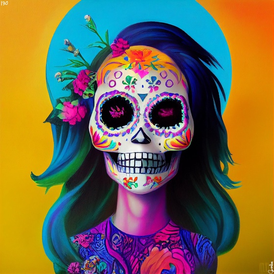 sugar skull #130