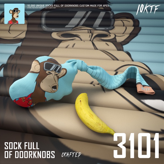 Ape Sock Full of Doorknobs #3101