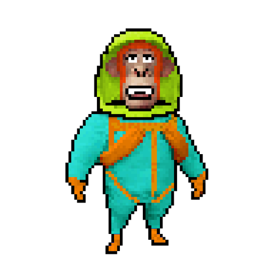 Pixel Radioactive Ape #122