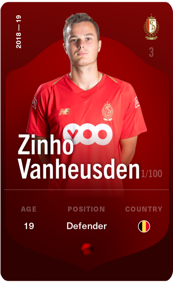Zinho Vanheusden 2018-19 • Rare 1/100