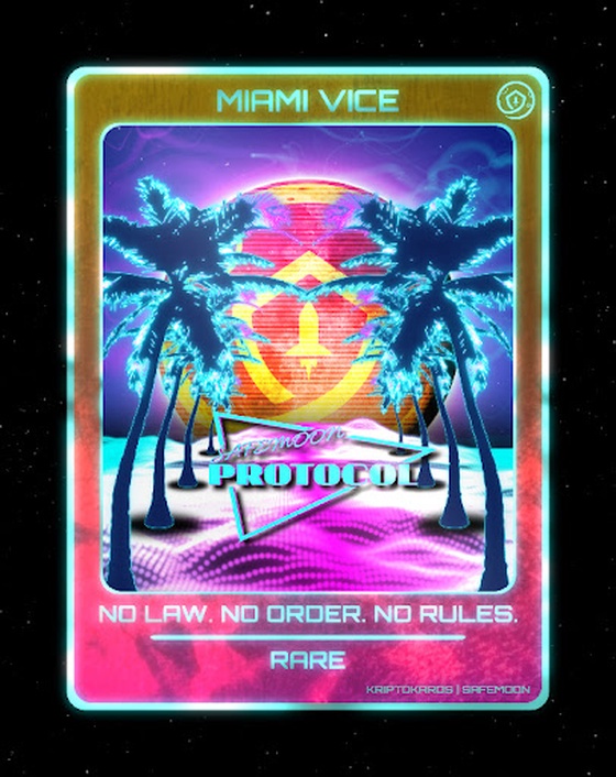 SafeMoon Miami Vice Card | Rare