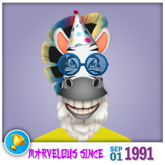 Zebra Birthday #2635