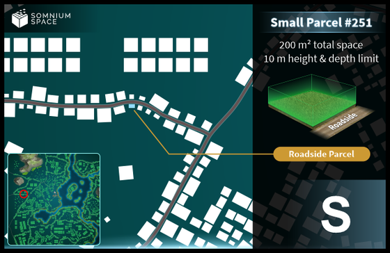 Small #251 (S) parcel in Somnium Space 