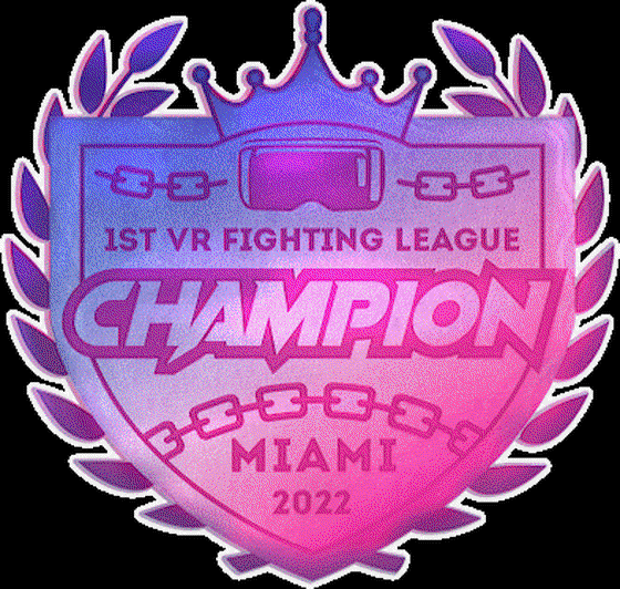 MEGA CHAMPION Medal 1st VR Fighting League