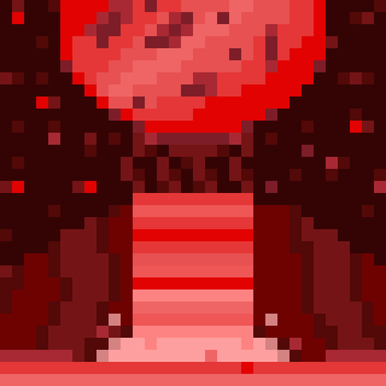 Blood Moon Waterfall