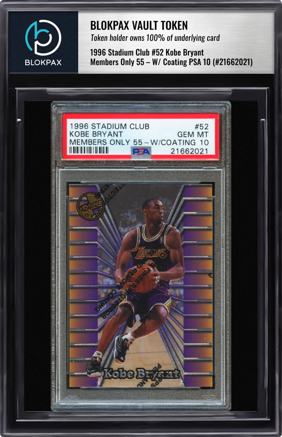 1996 Topps Kobe Bryant #52 - PSA 10 (Cert: 21662021)