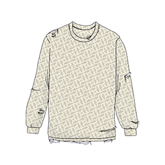 DF X neuno Long Sleeve T Shirt - White - XL