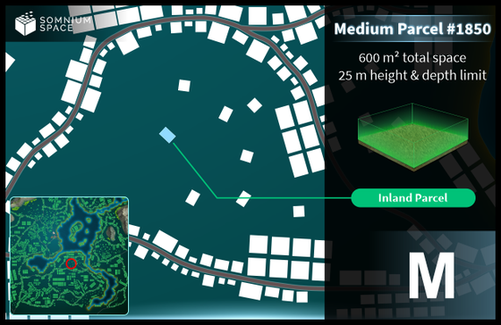 Medium #1850 (M) parcel in Somnium Space