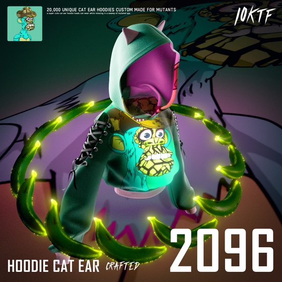 Mutant Cat Ear Hoodie #2096