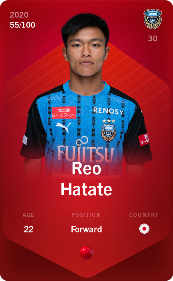 Reo Hatate 2020-21 • Rare 55/100