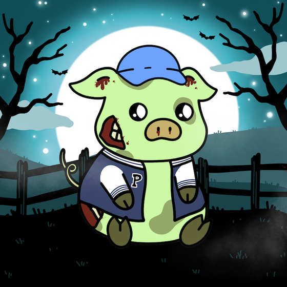 Zombie Piggie Palz #140 - Quarterback Quentin