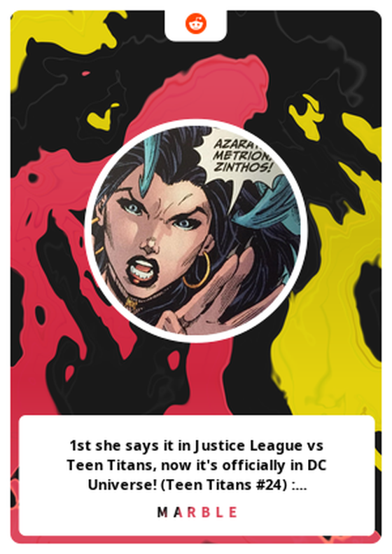 1st she says it in Justice League vs Teen Titans, now it's officially in DC Universe! (Teen Titans #24) : teentitans