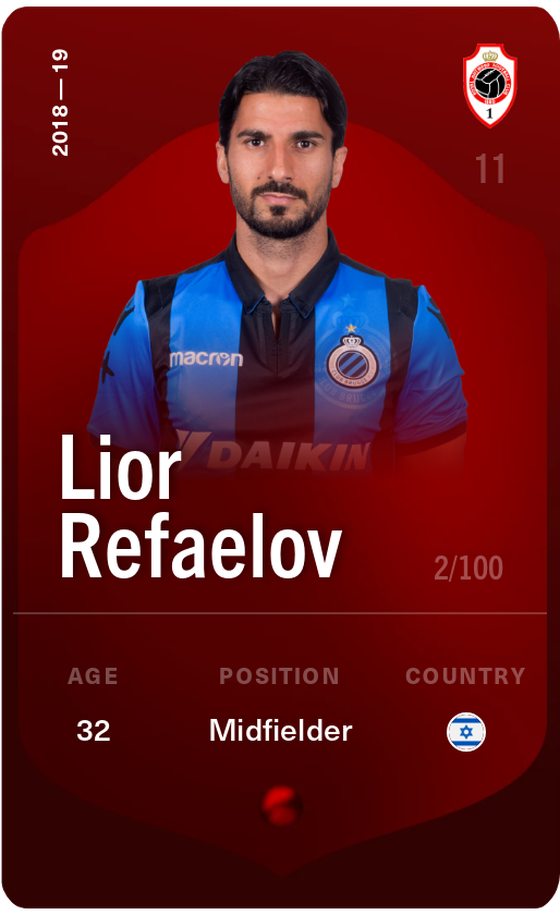 Lior Refaelov 2018-19 • Rare 2/100