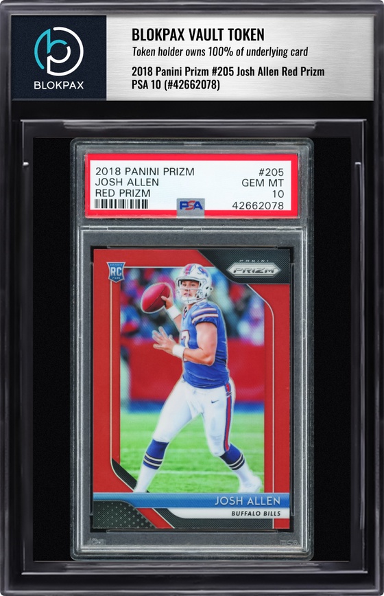 2018 Panini Josh Allen #205 - PSA 10 (Cert: 42662078)