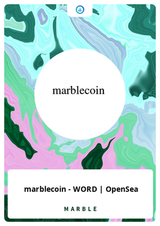 marblecoin - WORD | OpenSea