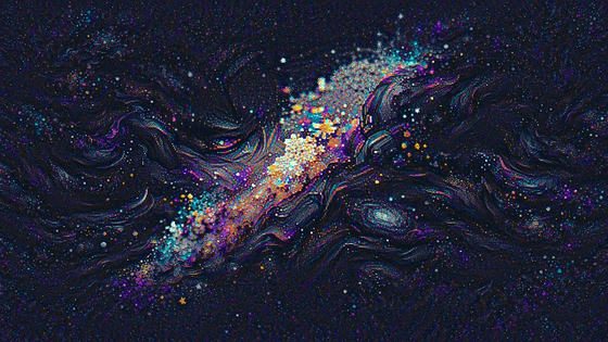 DARK OUTER SPACE GALAXY