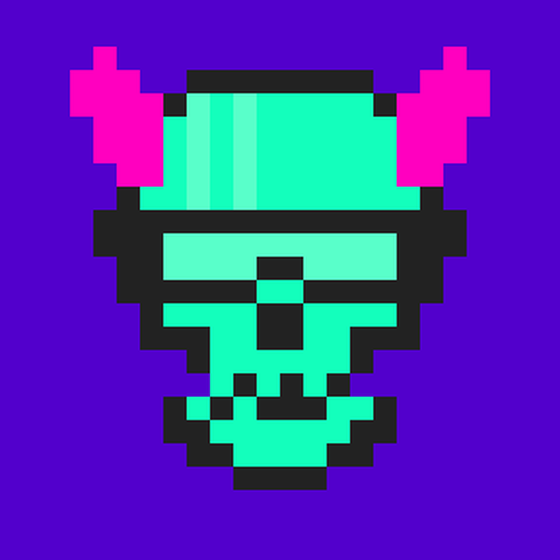 Cyber CryptoSkull #2492