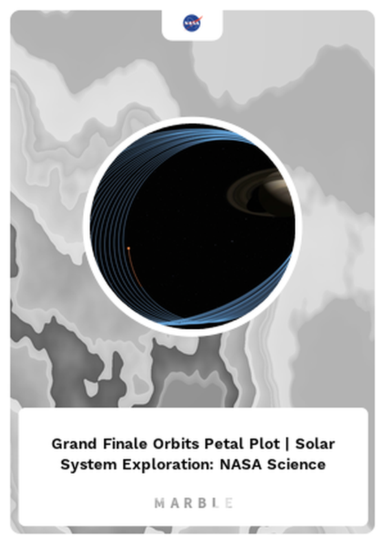 Grand Finale Orbits Petal Plot | Solar System Exploration: NASA Science