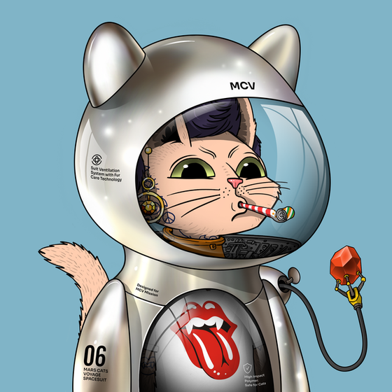 Mars Cat in Spacesuit #427