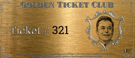 Golden Ticket Club #321