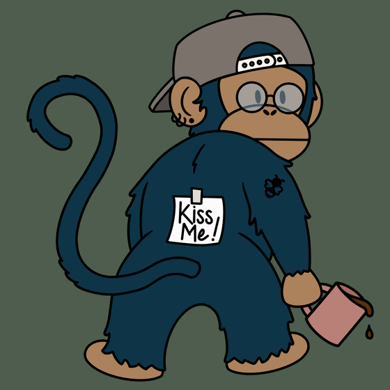 Kiss Me Monkey #2096