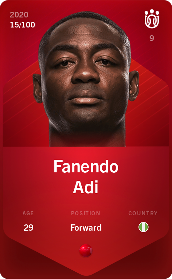 Fanendo Adi 2020-21 • Rare 15/100