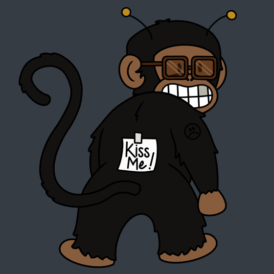 Kiss Me Monkey #6696