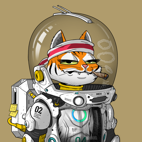 Mars Cat in Spacesuit #1081