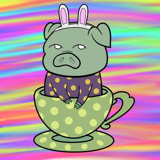 Lucky Teacup Piggy Club #43