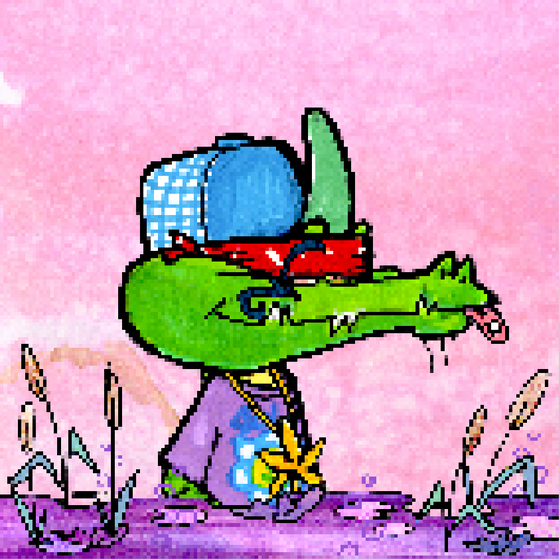 Pixelated Ganja Gators #3966