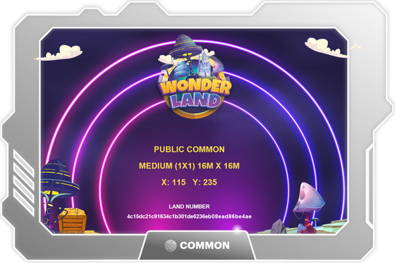 WonderLand Metaverse Plot #4c15dc21c91634c1b301de6236eb08ead86be4ae