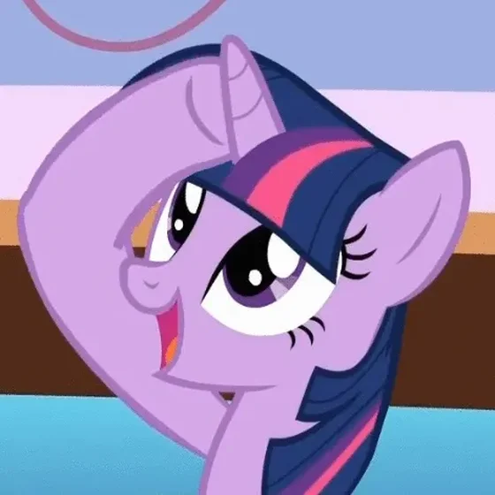 Twilight Sparkle Stroking Her Horn