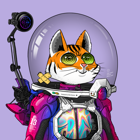 Mars Cat in Spacesuit #1261