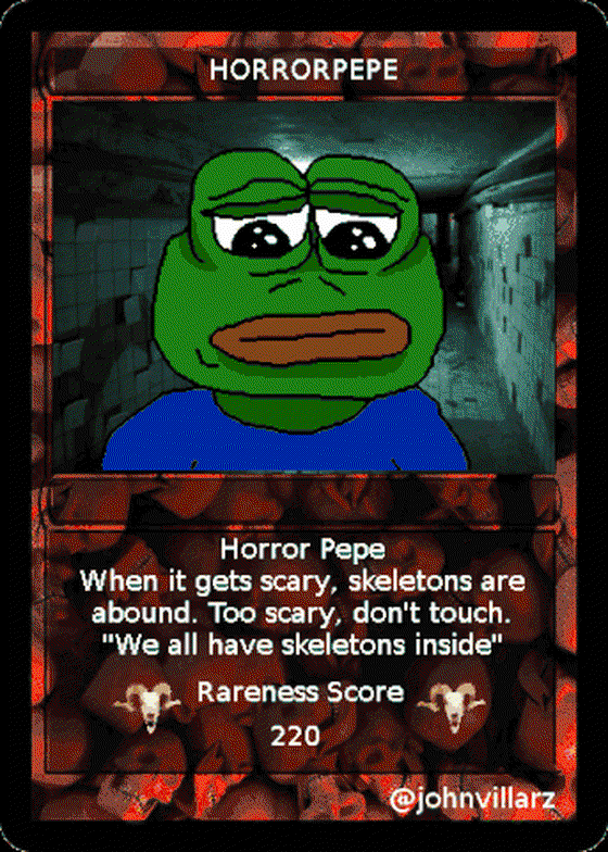 HORRORPEPE- Series 2, Card 50