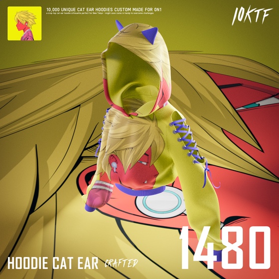 0N1 Cat Ear Hoodie #1480