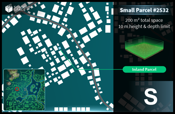 Small #2532 (S) parcel in Somnium Space 