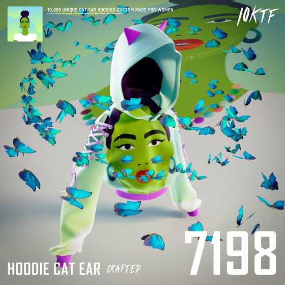 World of Cat Ear Hoodie #7198