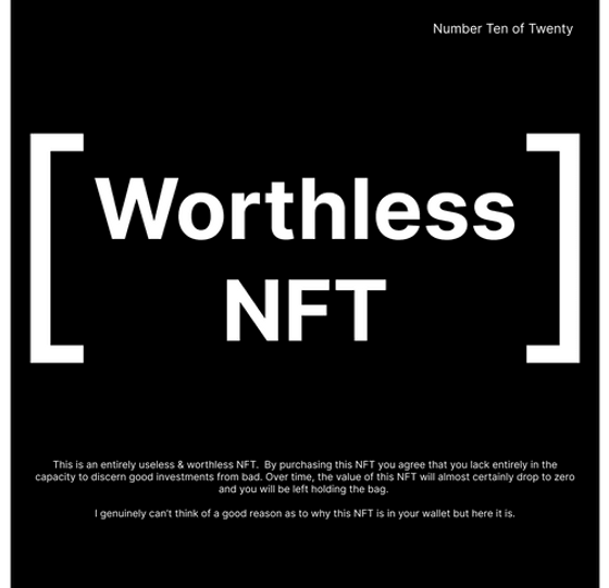 Worthless NFTs number ten