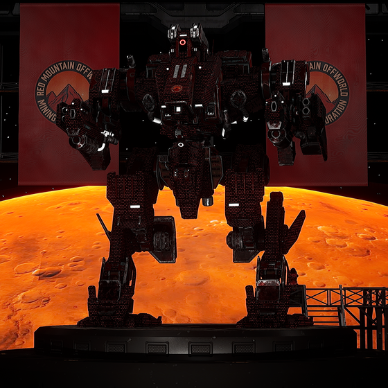 Red Mountain Olympus Mons LY07 Red Hex (SPACE)Spacemech