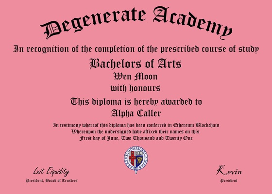 Degen Diploma #925