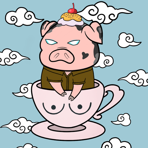 Lucky Teacup Piggy Club #2113