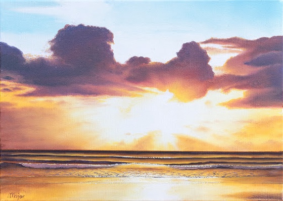 Sunset  - oil painting