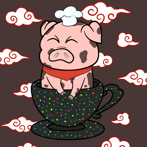 Lucky Teacup Piggy Club #2300