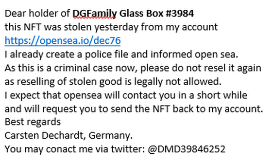 glassbox #3984 was stolen