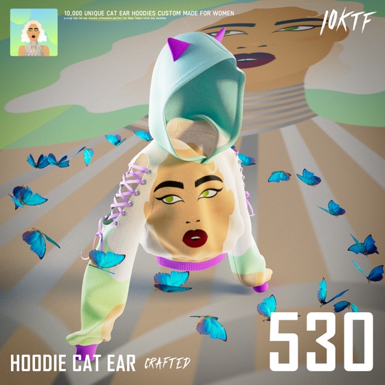 World of Cat Ear Hoodie #530