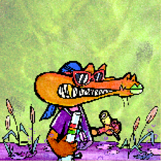 Pixelated Ganja Gators #3850