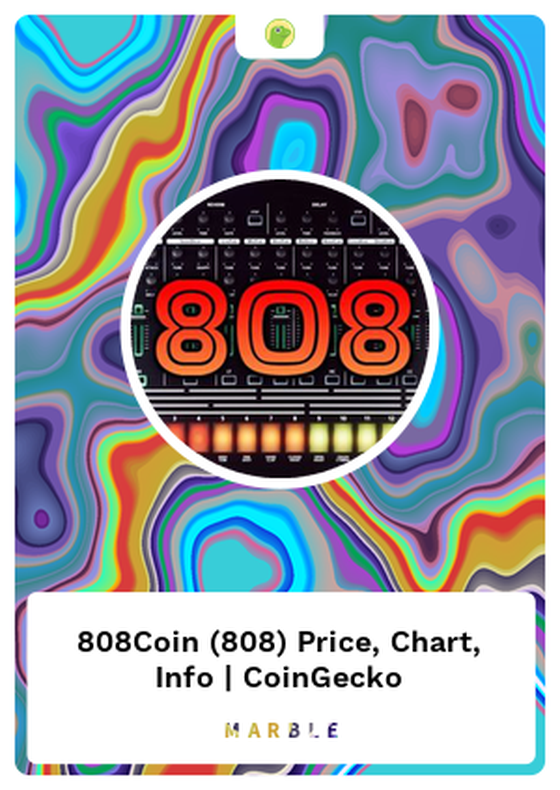 808Coin (808) Price, Chart, Info | CoinGecko